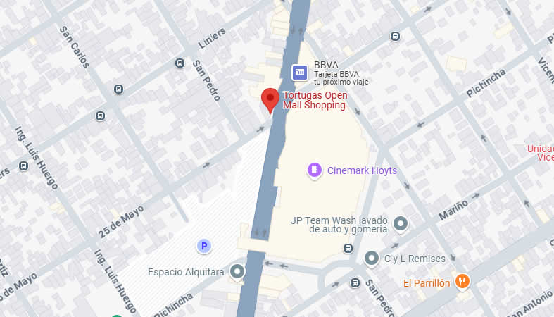 Ubicación de Mundo Aberturas Temperley en el mapa de calles